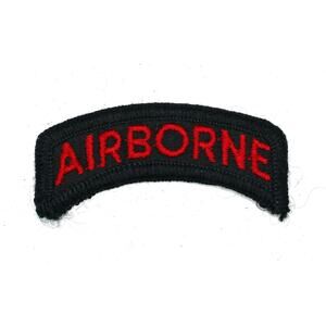Red & Black U.S Army Airborne Tab Patch